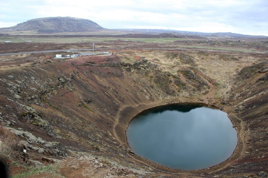 De Kerio vulkaan krater